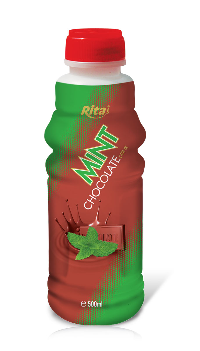 500ml من زجاجة PP النعناع الشوكولاته الشراب